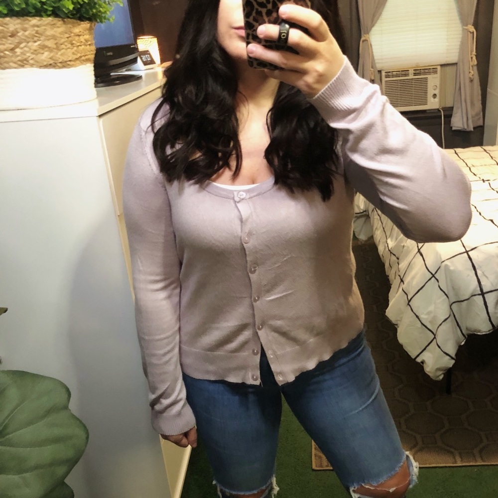 Target Light Easter Purple Cardigan